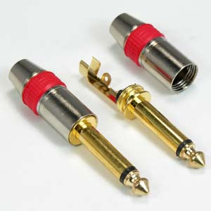 1/4 inch Mono Metal Plug Gold Plated 1/4 inch Mono Metal Plug Gold Plated